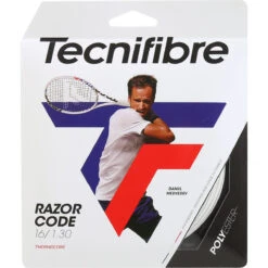 Cordage Tecnifibre Razor Code Blanc (12 Mètres)