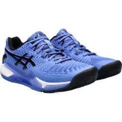 CHAUSSURES ASICS GEL-RESOLUTION 9 PARIS TERRE BATTUE -Équipement De Tennis 1041a375 401 bleu 3