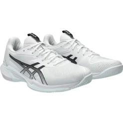 CHAUSSURES ASICS SOLUTION SPEED FF3 TERRE BATTUE -Équipement De Tennis 1041a437 101 blanc 3