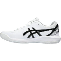 CHAUSSURES ASICS GEL DEDICATE 8 TERRE BATTUE -Équipement De Tennis 1041a448 101 blanc 2