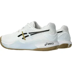 CHAUSSURES ASICS GEL-RESOLUTION 9 BOSS TERRE BATTUE -Équipement De Tennis 1041a458 100 blanc 4