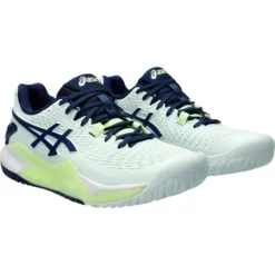 CHAUSSURES ASICS FEMME GEL-RESOLUTION 9 PARIS TOUTES SURFACES -Équipement De Tennis 1042a208 301 vert 3