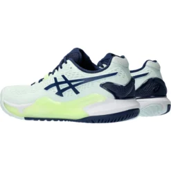 CHAUSSURES ASICS FEMME GEL-RESOLUTION 9 PARIS TOUTES SURFACES -Équipement De Tennis 1042a208 301 vert 4