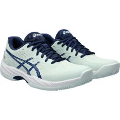 CHAUSSURES ASICS FEMME GEL-GAME 9 TERRE BATTUE -Équipement De Tennis 1042a217 300 vert 3