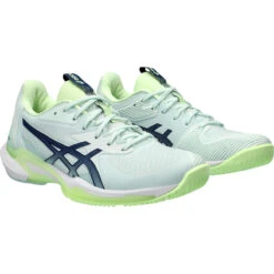 CHAUSSURES ASICS FEMME SOLUTION SPEED FF3 PARIS TOUTES SURFACES -Équipement De Tennis 1042a250 300 vert 3