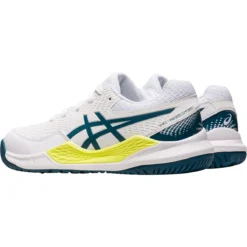 CHAUSSURES ASICS JUNIOR GEL RESOLUTION 9 TOUTES SURFACES -Équipement De Tennis 1044a067 102 blanc 4