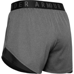 Short Under Armour Femme Play Up Noir -Équipement De Tennis 1344552 090 gris 4