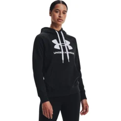SWEAT UNDER ARMOUR FEMME RIVAL FLEECE LOGO A CAPUCHE