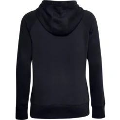SWEAT UNDER ARMOUR FEMME RIVAL FLEECE LOGO A CAPUCHE -Équipement De Tennis 1356318 001 noir 6