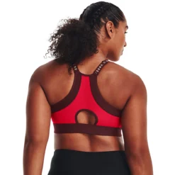 BRASSIERE UNDER ARMOUR FEMME INFINITY -Équipement De Tennis 1365233 890 rouge 5