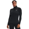 T-SHIRT UNDER ARMOUR FEMME MANCHES LONGUES 1/2 ZIP