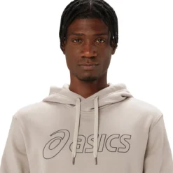 SWEAT ASICS TRAINING A CAPUCHE FLEECE -Équipement De Tennis 2031e187 250 gris 4