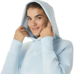 SWEAT ASICS FEMME NAGINO A CAPUCHE -Équipement De Tennis 2032c681 400 bleu 6