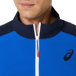 VESTE ASICS MATCH FULL ZIP -Équipement De Tennis 2041a249 404 bleu 6