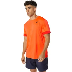 T-SHIRT ASICS COURT -Équipement De Tennis 2041a255 802 orange 3