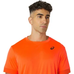 T-SHIRT ASICS COURT -Équipement De Tennis 2041a255 802 orange 4