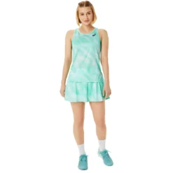 DEBARDEUR ASICS FEMME MATCH GRAPHIC -Équipement De Tennis 2042a236 303 vert 7