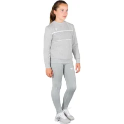 SWEAT TECNIFIBRE JUNIOR FILLE TEAM -Équipement De Tennis 21wtesws3 j gris 3