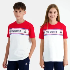 T-SHIRT LE COQ SPORTIF JUNIOR TRICOLORE