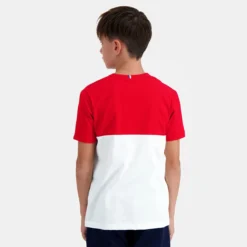 T-SHIRT LE COQ SPORTIF JUNIOR TRICOLORE -Équipement De Tennis 2310043 blanc 3