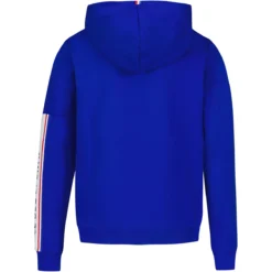 SWEAT LE COQ SPORTIF A CAPUCHE JUNIOR TRICOLORE -Équipement De Tennis 2310045 bleu 7