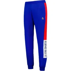 PANTALON LE COQ SPORTIF REGULAR TRICOLORE -Équipement De Tennis 2310417 bleu 5