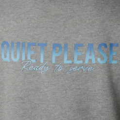 SWEAT QUIET PLEASE READY TO SERVE -Équipement De Tennis 34 8049 gris 5