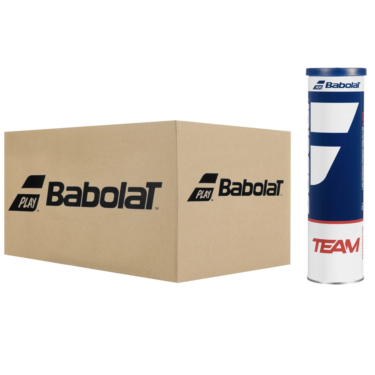 Carton De 18 Tubes De 4 Balles Babolat Team 1 Carton De 18 Tubes De 4 Balles Babolat Team