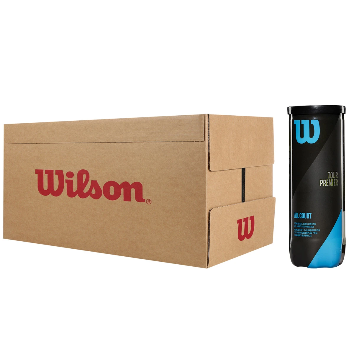 Carton De 24 Tubes De 3 Balles Wilson Tour Premier 1 Carton De 24 Tubes De 3 Balles Wilson Tour Premier