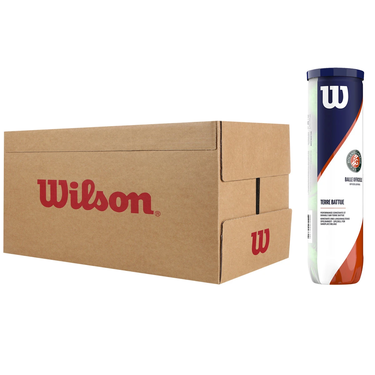 Carton De 18 Tubes De 4 Balles Wilson Roland Garros Clay Court 1 Carton De 18 Tubes De 4 Balles Wilson Roland Garros Clay Court