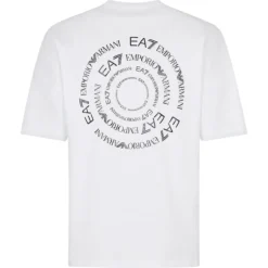 T-SHIRT EA7 TRAINING SPORTY LOGO SERIES -Équipement De Tennis 3rpt12 0100 blanc 4