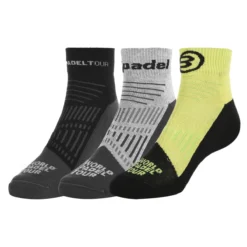 3 PAIRES DE CHAUSSETTES BULLPADEL BP-WPT2301 N-G-J (ANKLE)