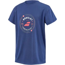 T-SHIRT BABOLAT JUNIOR GARCON EXERCISE -Équipement De Tennis 4btd017 4000 bleu 3