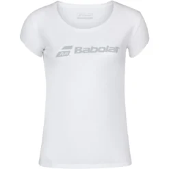 Tee-Shirt Babolat Femme Exercice Blanc 5 Tee-Shirt Babolat Femme Exercice Blanc -Équipement De Tennis 4wp1441 1000 blanc 2