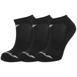 3 Paires De Chaussettes Babolat Invisible Noires