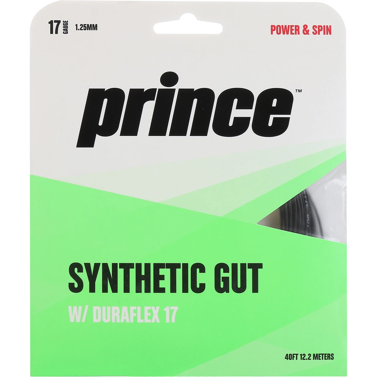 CORDAGE PRINCE SUPER SYNTHETIC GUT DURAFLEX 17 (12 METRES) 1 CORDAGE PRINCE SUPER SYNTHETIC GUT DURAFLEX 17 (12 METRES)