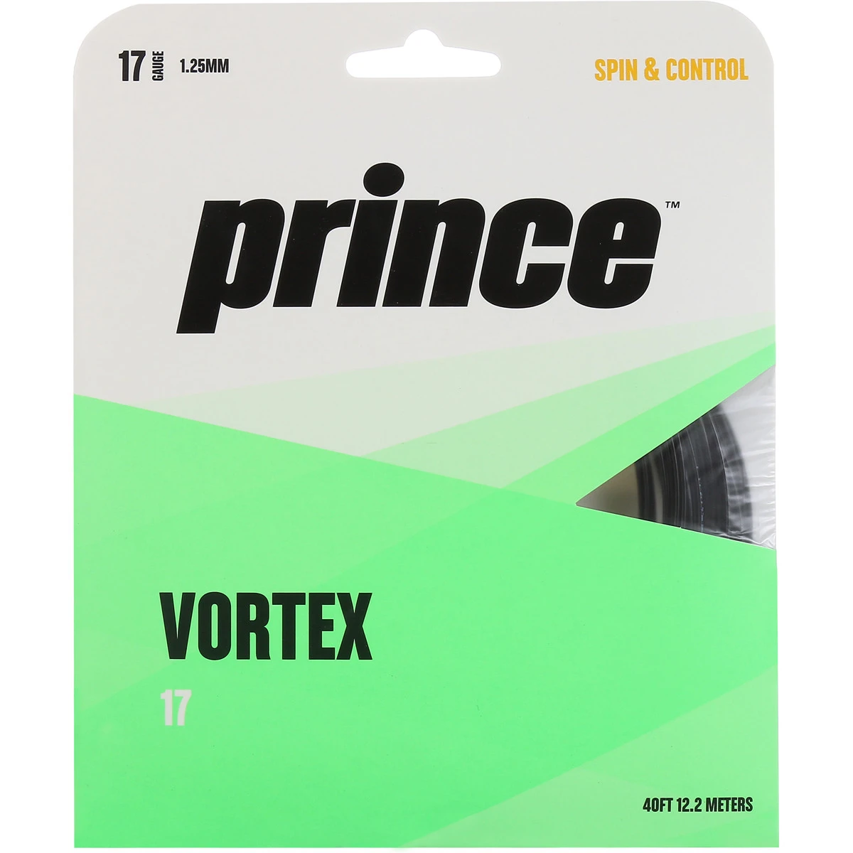 Cordage Prince Vortex Noir (12 Mètres) 2 Cordage Prince Vortex Noir (12 Mètres) – Image 2