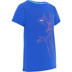 T-SHIRT AUSTRALIAN OPEN JUNIOR FILLE BUGS BUNNY -Équipement De Tennis akt058 bleu 2
