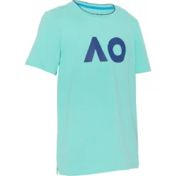 T-SHIRT AUSTRALIAN OPEN JUNIOR CORE LOGO -Équipement De Tennis akt069 v vert 2
