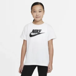 T-SHIRT NIKE JUNIOR FILLE SPORTSWEAR -Équipement De Tennis ar5088 112 blanc 3