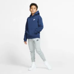 Sweat Nike Club Junior à Capuche Marine -Équipement De Tennis bv3757 410 marine 6