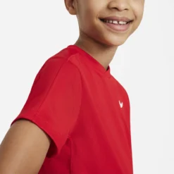 Tee-Shirt Nike Junior Garçon Victory Rouge -Équipement De Tennis cv7565 657 rouge 4
