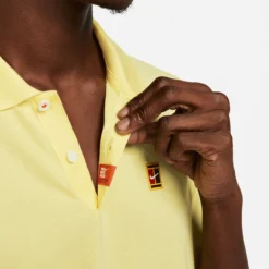 POLO NIKE DRI FIT HERITAGE SLIM -Équipement De Tennis da4379 706 jaune 4