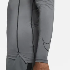 T-Shirt Nike Pro Dri-Fit Tight Manches Longues -Équipement De Tennis dd1990 068 gris 4