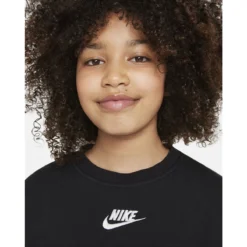 Sweat Nike Junior Sportswear Club Fleece -Équipement De Tennis dd7473 010 noir 3