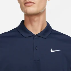 POLO NIKE COURT DRI FIT SOLID VICTORY -Équipement De Tennis dh0857 451 marine 3