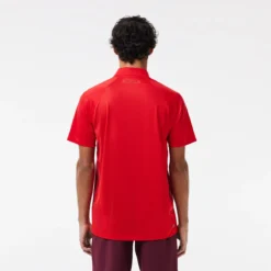 POLO LACOSTE DJOKOVIC EURO CLAY -Équipement De Tennis dh7311 f8m rouge 3