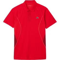 POLO LACOSTE DJOKOVIC EURO CLAY -Équipement De Tennis dh7311 f8m rouge 5