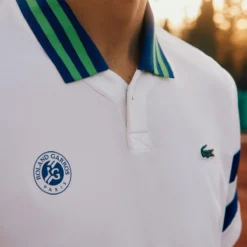 POLO LACOSTE MEDVEDEV ROLAND-GARROS -Équipement De Tennis dh7851 ita blanc 3