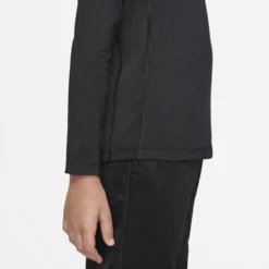 T-SHIRT NIKE PRO JUNIOR DRI FIT MANCHES LONGUES -Équipement De Tennis dm8529 010 noir 4